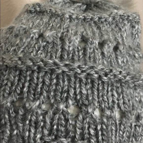Variegated Gray handcrafted Knitted Hat - Picture 3 of 3